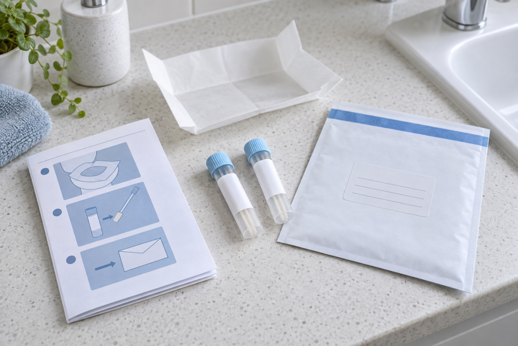 Home FOBT bowel cancer screening test kit